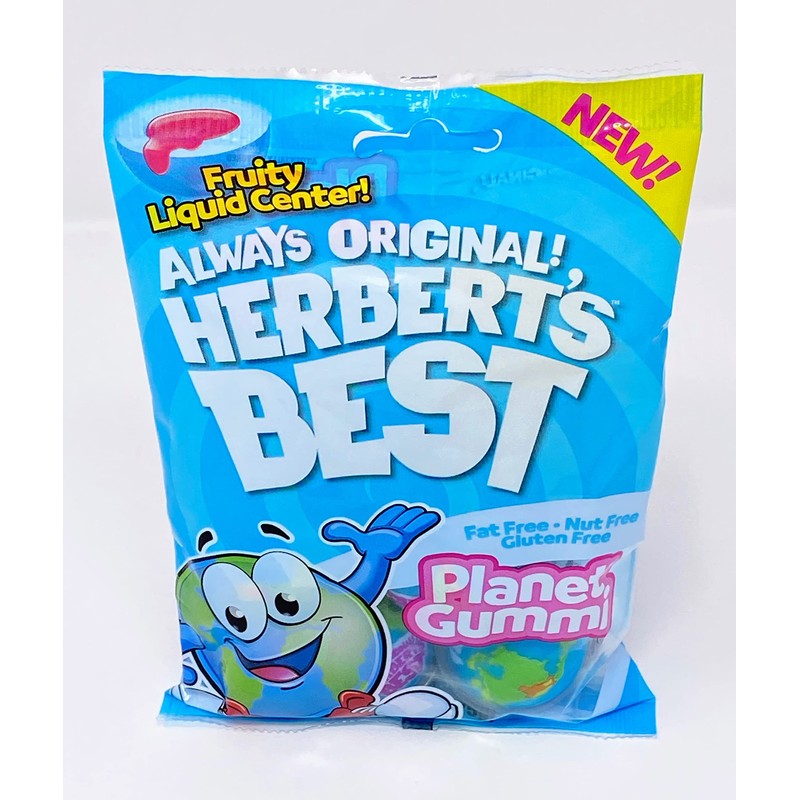 Herbert's Best Strawberry Planet Gummi Candy, 4 Pieces, 37g