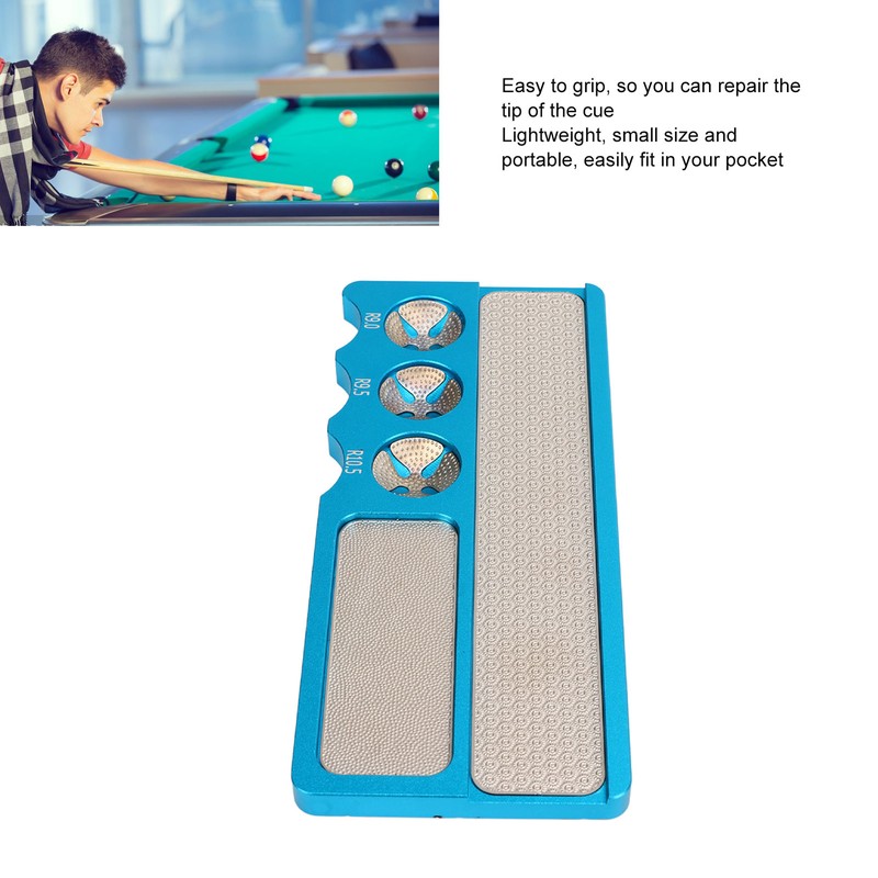 Billiard Pool Cue Tip Tool Multifunction Portable Aluminum Pool Cue
