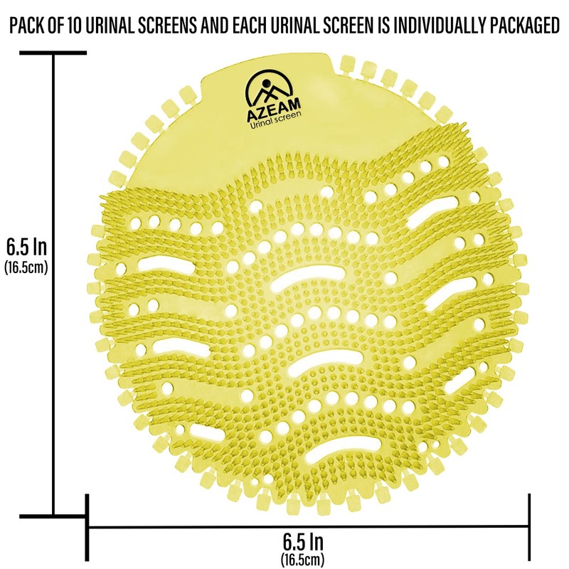 Urinal Screens Deodorizer,10 Packs Anti Splash Urinal Mats tablets Pads