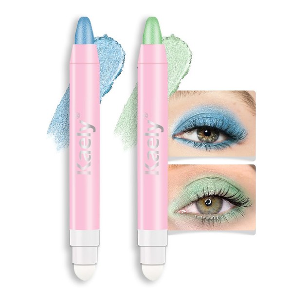 evpct Kaely 2Pcs Cream Eye Shadow Brightener Sticks Set for