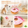 Migipaws Interactive Cat Toys, Automatic Frenzy Donut cat Toy with