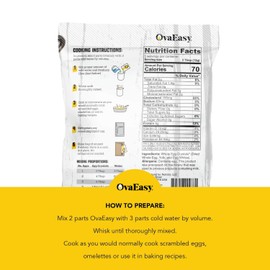 Ova Easy Dehydrated Egg Crystals – Powdered Eggs Made From All-Natural Ingredients – Easy-To-Prepare Egg Powder – Dehydrated Food Perfect for Camping & Backpacking - Pack of 6-5.1 oz. bags
