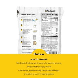 Ova Easy Dehydrated Egg Crystals – Powdered Eggs Made From All-Natural Ingredients – Easy-To-Prepare Egg Powder – Dehydrated Food Perfect for Camping & Backpacking - Pack of 6-5.1 oz. bags