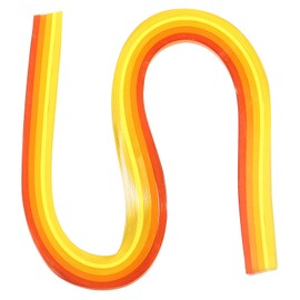 PATIKIL 540 x 3mm Rainbow Quilling Strip Paper, 120 Pieces Origami Quilling Strips Paper for Art DIY Crafts Christmas Gradient Yellow