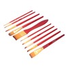 11Pcs Acrylic Paint Brushes Seamless Interface Strong Water Absorption Smoothly