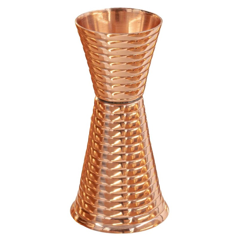 Fluted Copper Double Side Jigger