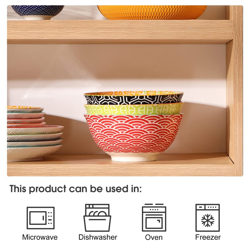 Metahom Salad Soup Bowls, Large Serving Bowls for Pho, Pasta