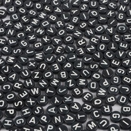 100 Pcs 4x7mm Acrylic Number Beads for Jewelry Making, DIY Necklaces, Bracelets, Necklaces, Key Chains(White)