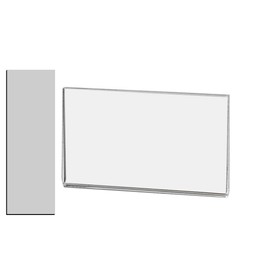 Marketing Holders 6 Pack Metal Mount Sign Holder 3.5” x 2” Magnetic Business Card Holder Clear Acrylic Small Signage Sleeve for Professional Offices and Warehouses
