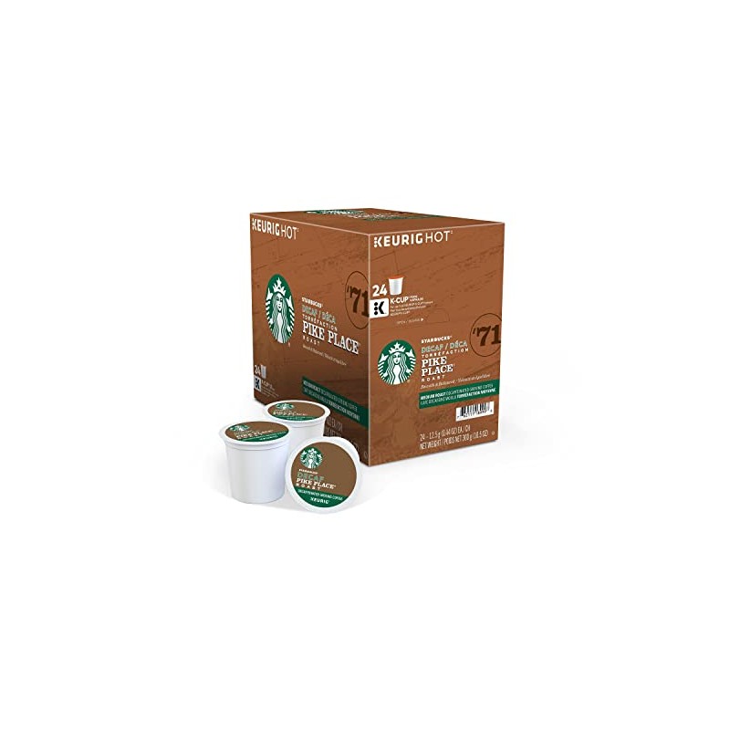 Starbucks Pike Place Decaf Coffee, Keurig (100684)