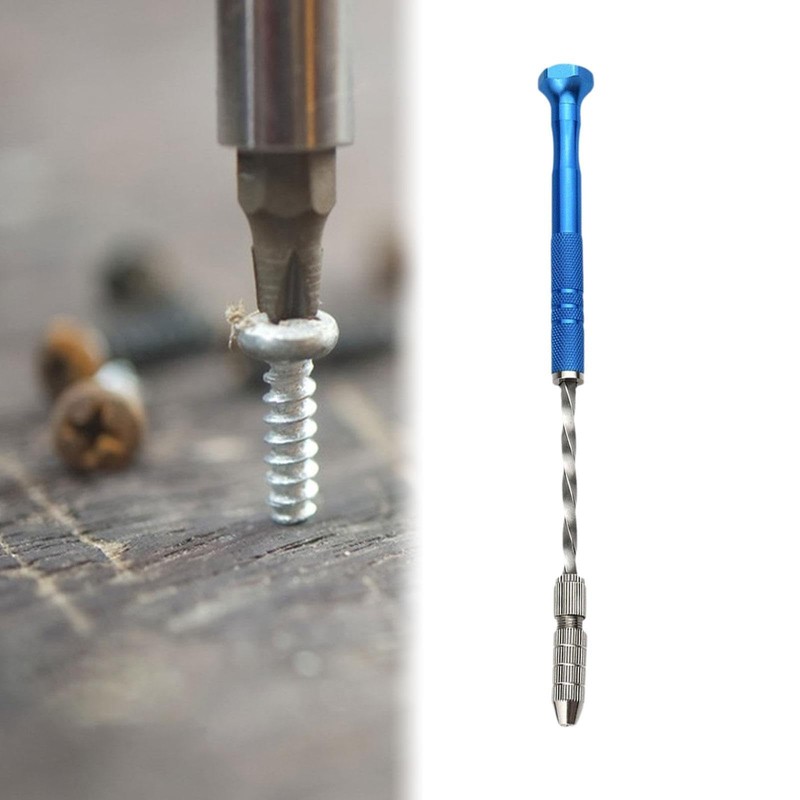 Fonowx Semi Automatic Spiral Hand Drill Rotary Tool Portable for