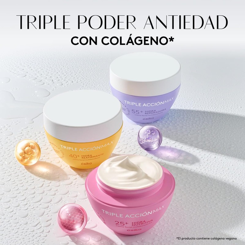 ésika - Crema Facial XL Hidra Nutritiva 25+ Triple Acción