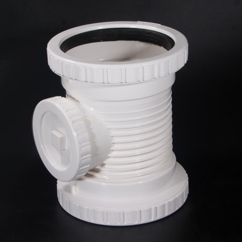1Pcs 160mm Pipe Compression Fitting, PVC Compression Plumbing Coupling Straight