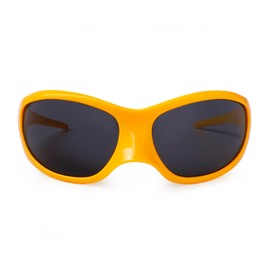 VIA LEECA Oversized Futuristic Sunglasses Women Men, Fashion Y2K Wrap Around Shield Alien Visor Designer Style Yellow Party Sun Glasses Shades Eyewear Aesthetic Accessories Gift