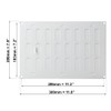 300x200 mm (12x8") Sliding Grille Made of Sheet Steel, White