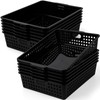 12 Pcs Plastic Storage Baskets Bulk 14 x 10 In
