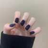COSMOO 15ml Deep Blue Quick Dry Nail Polish, Black Blue