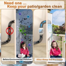 Dryer Lint Trap, Indoor Dryer Vent with Lint Catcher Filter,Secondary Dryer Duct Lint Trap with 2 4" Plastic Clamps, Accommodates 4" Transition Ducts, A Good Match for Dryer Booster Fan