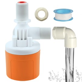 Float Valve for Water Tank, 1/2" Top Inlet Automatic Water Level Control Adjustable Float Ball Valve for Pool, Fish Pond, Livestock Trough