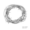 Toyvian 2pcs Barbed Wire 8ft/240cm Imitation Barbed Wires Prop Fake