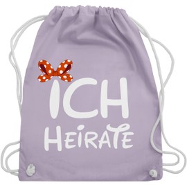 Shirtracer - Gym Bag Backpack - JGA Stag Night Women - I Marry Bow White, 03 Pastel Purple, Unit size