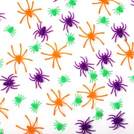 Civaner 3 Sizes 120 Pieces Plastic Spiders Small Plastic Spiders Fake Tiny Spiders Terror Prank Props for Home and Party Decorations, 2 x 1.8 Inch, 1.5 x 0.8 Inch, 0.9 x 0.6 Inch