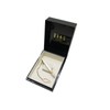 DAKS Gold White Butterfly Tie Bar Tie Clip, Brass, No