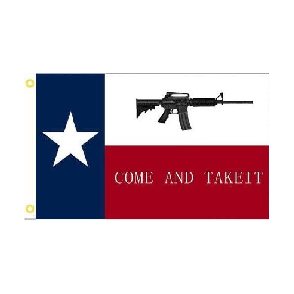 3X5 COME AND TAKE IT TEXAS DETAILED ASSAULT RIFLE TACTICAL