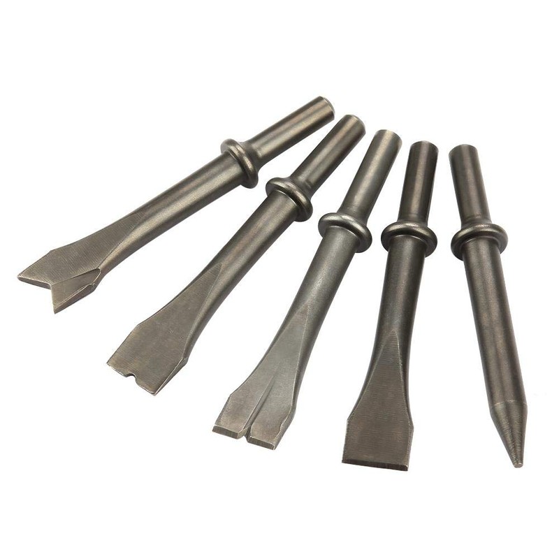 5pcs Chromium Molybdenum Steel Air Hammer Chisel Pneumatic Hammer Bit