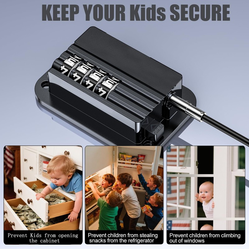 Fridge Lock Window Lock Children No Drilling Fridge Lock with