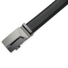 MOZETO Men's Ratchet Leather Dress Belt, Adjustable Slide Belt for