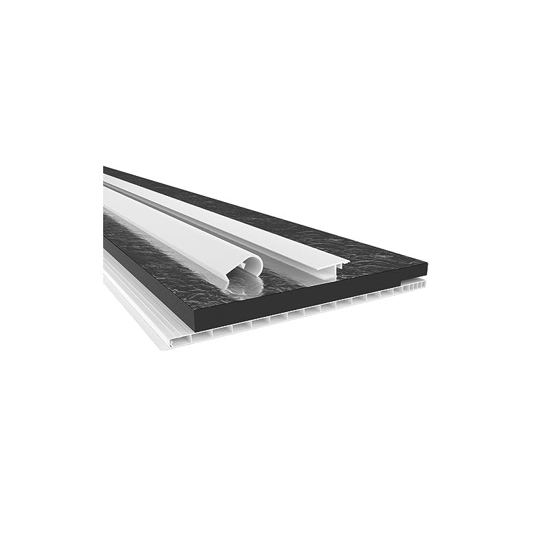 HEXIM PVC Roller Shutter Box Cover Complete Set, Roller Shutter