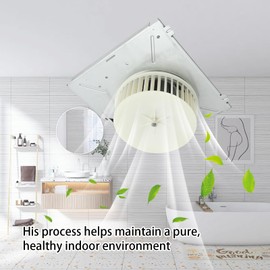 LIDSCURA S97017709 Bath Fan 110 CFM Motor Kit, Motor Blower Wheel Assembly Replacement for NuTone 671R 672RA 672R 672R-R01 672R-R02