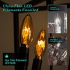 E12 Candelabra Light Bulbs 20W 25W Replacement, Super Thin Filament