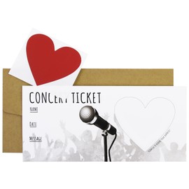 CJ&M Concert/Festival Scratch Card | Surprise Music Ticket | Personalisable - Concert, Festival, Gig | Birthday, Christmas