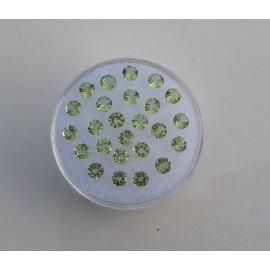pinnaclediamonds 25 Natural Peridot Round Loose Faceted Gems 3mm each