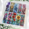 Celavoy Pretty Flower Bookmark Gifts - 20pcs Floral Stained Glass