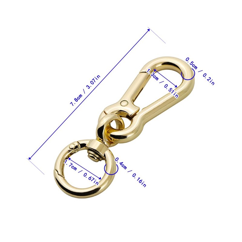FUSSED 2-Piece Key Chain, Car, Motorcycle, Carabiner, Hook, Keyring, Men's,