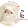 Nunibum Baby Swaddle Blanket Boys Girls Cute Bear Plush Essential