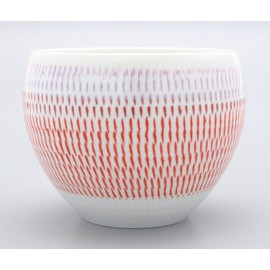 Hasami Ware 22-029 Kazuma Kiln Color Kanna Round Cup Red