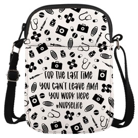 GJTIM Nursing Makeup Bag Nurse Survival Kit Nurse Life Zipper Pouch Nurse Practitioner Gift Nursing Supplies (#Nurselife CR)