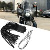 Milltrip 2Pcs Motorcycle Handlebar Tassel Grips - Premium PU Leather