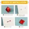 sourcing map 100Pcs Square Pyramid Rivets, 12mm Two-Jaw Studs Spikes,