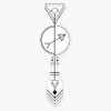 Sagittarius Astrology - Zodiac Arrow Bumper Sticker Vinyl Decal 5