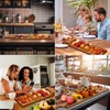 Bokon 2 Pcs 36 x 9 Inch Acacia Wooden Charcuterie