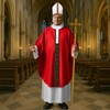 Halloween Plus Size Pope Costume Set for Men, Red and