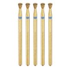 sourcing map 5pcs 120-140 Grits Diamond Grinding Bit 2.7mm Inverted
