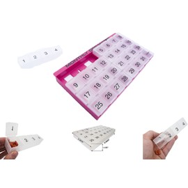 Monthly Pill Organizer | 31 compartments, 1 per Day, 4 Week Full Month 31 Day Pill Organizer | Includes Tray and 8 Removable compartments