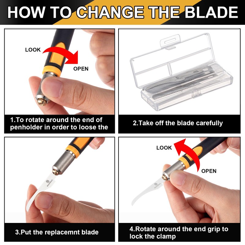 Honoson Mini Hand Saw Model Tools Small Hobby Saw Blades