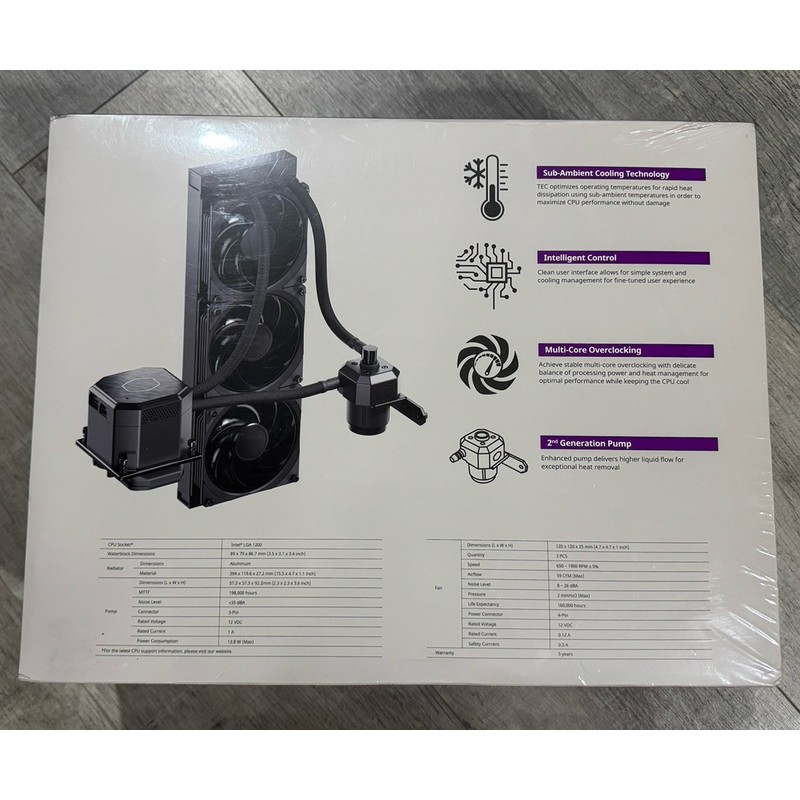 Cooler Master NEW COOLER MASTER MasterLiquid ML360 SUB ZERO Water